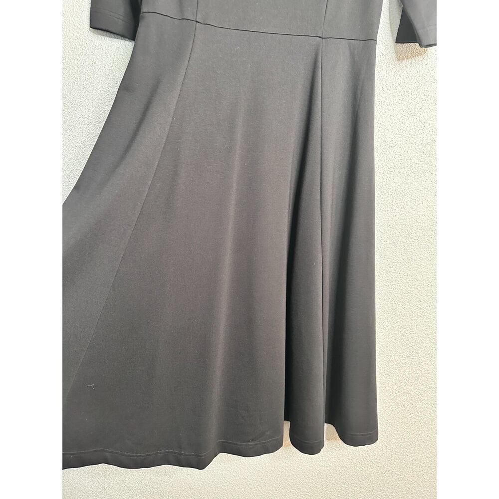 Mary Crafts Black Women's Quarter Sleeve Dress Size 6 - Picture 3 of 15